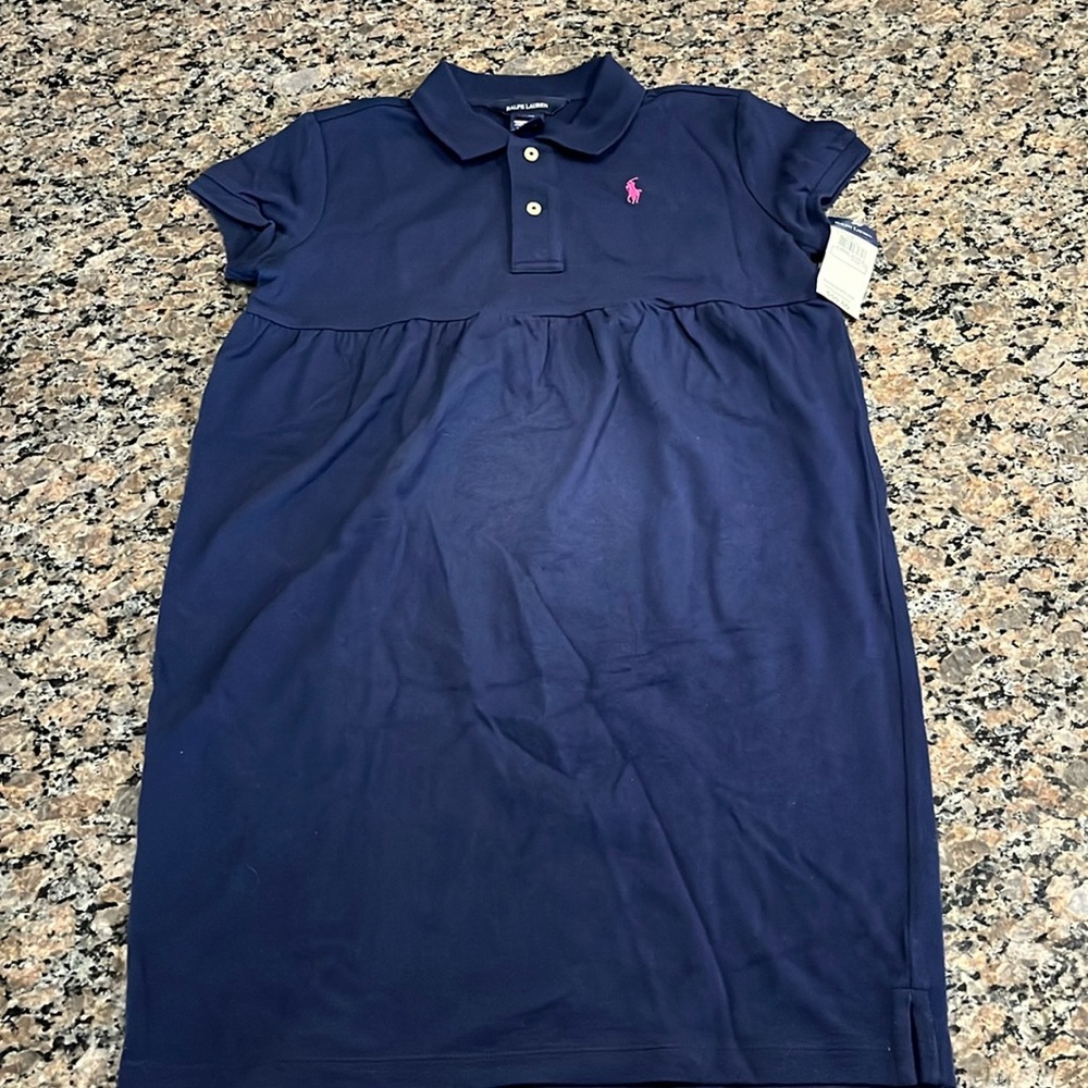 Ralph Lauren Girls Size 16 (xl) Polo Dress Brand New With Tags